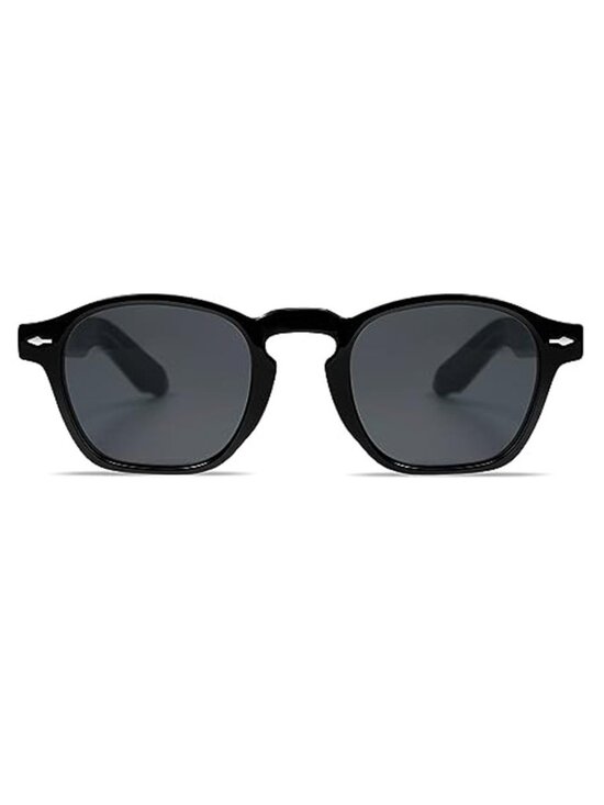 Unisex Retro Small Square Sunglasses Thin Cube Shades Vintage Slim Frame main image 4